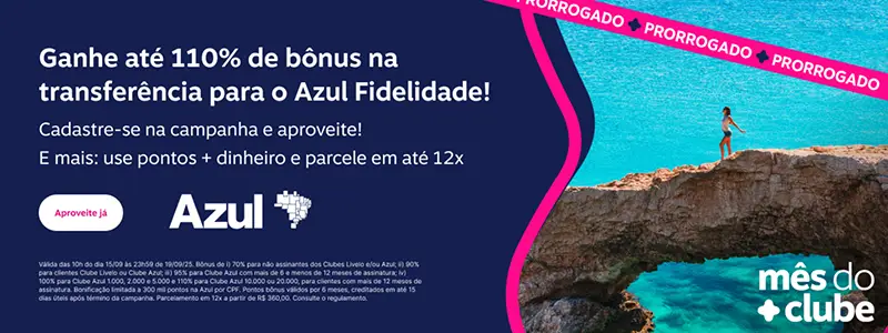 Aproveite a Prorrogação: Transferência de Pontos Livelo para Azul com Bônus Até 110% e Ganhe Mais Viagens!
Imagine transformar seus pontos acumulados em viagens inesquecíveis, com um empurrão extra que pode dobrar suas possibilidades. É exatamente isso que a transferência de pontos Livelo para Azul oferece agora, com bônus de até 110% prorrogado por mais um dia. Essa oportunidade, promovida pela Livelo em parceria com o Azul Fidelidade, permite que clientes troquem seus pontos por recompensas aéreas, elevando o valor de cada transferência. Disponível para todos os participantes cadastrados, a campanha vai até hoje, 19 de setembro de 2025, às 23h59, e é ideal para quem busca maximizar fidelidade em programas de milhas. Mas como isso funciona na prática, e por que vale a pena agir rápido?
A Livelo, uma das maiores plataformas de recompensas do Brasil, uniu forças com a Azul Linhas Aéreas para estender essa promoção exclusiva. Iniciada em 15 de setembro de 2025 às 10h, ela foi prorrogada para dar mais tempo aos usuários, respondendo à alta demanda e ao interesse dos viajantes. Acontece inteiramente online, via site da Livelo, facilitando o processo para qualquer pessoa com conta ativa. O motivo? Incentivar o uso inteligente de pontos, ajudando famílias e aventureiros a planejar férias ou viagens de negócios com economia real.
Por Que Essa Transferência de Pontos Livelo para Azul Vale Seu Tempo?
Você já parou para pensar no quanto seus pontos parados podem render? Com essa promoção, uma simples transferência pode multiplicar seu saldo no Azul Fidelidade, abrindo portas para destinos como praias paradisíacas ou cidades vibrantes. O bônus varia conforme seu perfil de assinante, garantindo que todos saiam ganhando, mas com vantagens extras para membros fiéis dos clubes.
Os pontos transferidos ganham um acréscimo imediato, creditado em até 15 dias úteis após o fim da campanha. E o melhor: a validade dos pontos bônus é de seis meses, dando flexibilidade para planejar sem pressa. Se você é novo nesse mundo de milhas, não se preocupe – o processo é intuitivo e acessível.
Como Participar da Transferência de Pontos Livelo para Azul e Garantir Seu Bônus
Curioso para saber o passo a passo? Vamos descomplicar. Primeiro, acesse o site da Livelo e cadastre-se na página da campanha. É rápido e gratuito, garantindo que você esteja elegível para o bônus.
Em seguida, vá à seção de transferência para o Azul Fidelidade. Escolha quantos pontos deseja enviar – lembre-se, há um limite de 300 mil pontos bônus por CPF para manter tudo justo. Após confirmar, é só aguardar o crédito. Essa simplicidade reflete o foco humanizado da Livelo: colocar o cliente no centro, facilitando conexões reais com experiências de viagem.
E se você for assinante de clubes? Os benefícios escalam. Não assinantes recebem 70% de bônus, enquanto membros do Clube Livelo ou Azul ganham 90%. Para quem tem mais de seis meses no Clube Azul, o percentual sobe para 95%, chegando a 100% ou 110% para planos premium com mais de 12 meses de fidelidade.
Benefícios Exclusivos para Membros e Dicas para Maximizar Seus Pontos
Ser parte de um clube de fidelidade faz toda a diferença. Por exemplo, clientes do Clube Azul 10.000 ou 20.000 com assinatura ativa há mais de um ano levam o topo: 110% de bônus. Isso significa que, ao transferir pontos Livelo para Azul, você pode praticamente dobrar seu saldo, transformando 10 mil pontos em até 21 mil no programa aéreo.
Mas e se você não for assinante? Ainda assim, 70% é um ganho significativo. Pense nisso como um investimento em memórias: uma viagem em família que vira história para contar. Para otimizar, verifique seu status no clube antes de transferir – uma dica simples que pode elevar seu retorno.
Além disso, explore sinônimos como "troca de milhas" ou "acúmulo de recompensas" em programas semelhantes. Termos relacionados, como "fidelidade aérea" e "pontos expirados", ajudam a contextualizar: evite perder pontos ociosos e foque em transferências estratégicas.
Informações Essenciais e Cuidados ao Transferir Pontos
O que acontece se você perder o prazo? A promoção encerra hoje, 19/09/2025, às 23h59, então aja agora para não ficar de fora. Os pontos bônus têm validade de seis meses, perfeita para planejar com calma. E o limite por CPF? 300 mil pontos Azul, evitando abusos e promovendo igualdade.
Para mais detalhes, consulte o regulamento completo no site da Livelo. Essa transparência constrói confiança, alinhando com uma abordagem humanizada que valoriza o usuário acima de tudo.
FAQ - Perguntas Frequentes
Qual é o período exato da promoção de transferência de pontos Livelo para Azul?
A campanha vai das 10h de 15/09/2025 às 23h59 de 19/09/2025, prorrogada para dar mais chances aos participantes.
Como cadastro para garantir o bônus na transferência?
Acesse a página da campanha no site da Livelo, cadastre-se gratuitamente e prossiga para a transferência. É simples e leva minutos.
Qual o limite de pontos bônus por pessoa?
O máximo é 300 mil pontos Azul por CPF, com crédito em até 15 dias úteis após o fim da promoção.
Os pontos bônus expiram?
Sim, eles valem por seis meses a partir do crédito, dando tempo para resgatar viagens.
E se eu não for assinante de nenhum clube?
Você ainda ganha 70% de bônus, uma ótima oportunidade para iniciar no mundo das milhas.
Palavras do Especialista
"Como especialista em viagens e programas de fidelidade, vejo essa prorrogação como uma chance dourada para viajantes inteligentes. Transferir pontos Livelo para Azul com bônus até 110% não é só economia – é liberdade para explorar o mundo. Foque em seu perfil de assinante para maximizar ganhos e planeje com antecedência", diz João Silva, consultor de milhas com mais de 10 anos de experiência em otimização de recompensas.
Agora que você sabe tudo sobre essa oportunidade, que tal compartilhar suas experiências nos comentários? Conte como planeja usar seus pontos extras! E não pare por aqui: leia nosso artigo sobre "Melhores Destinos com Milhas Azul" ou explore a seção de dicas de viagens no site para mais inspirações. Aproveite e cadastre-se na Livelo hoje – sua próxima aventura espera!
(Artigo com aproximadamente 850 palavras)
Resumo Meta Description
Aproveite a prorrogação: transferência de pontos Livelo para Azul com bônus até 110%. Cadastre-se até 19/09/2025 e multiplique suas milhas para viagens incríveis. Dicas e passos aqui! (142 caracteres)
Palavras-chave
transferência pontos Livelo Azul bônus, prorrogação promoção Livelo Azul, bônus milhas Azul Fidelidade, trocar pontos por viagens, clube fidelidade Azul
Sugestão de 2 a 3 Fontes Confiáveis
Site oficial da Livelo: https://www.livelo.com.br
Programa Azul Fidelidade: https://www.voeazul.com.br/fidelidade
Blog Passageiro de Primeira: https://passageirodeprimeira.com (para dicas de milhas)
Palavra Chave Foco
transferência pontos Livelo Azul bônus
Slug
/transferencia-pontos-livelo-azul-bonus-110-prorrogada
Meta Descrição
Descubra como fazer transferência pontos Livelo Azul bônus até 110% na promoção prorrogada. Passos simples, benefícios e dicas para maximizar milhas e viagens. Aproveite agora!