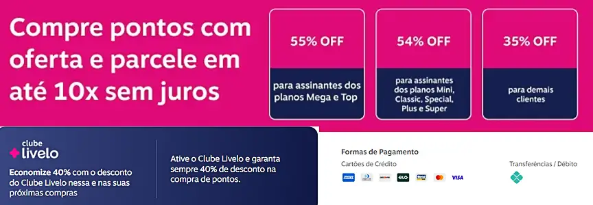 Comprar Pontos Livelo