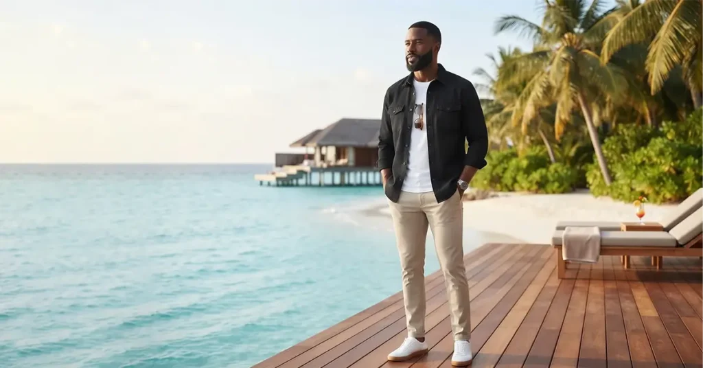 roupa de viagem masculina